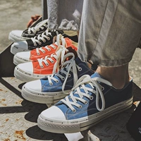 Низкие тканевые универсальные кроссовки, обувь, осенние, тренд сезона, цвет «грязный апельсин», в корейском стиле