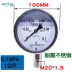 Đồng hồ đo áp suất Y100 bằng thép không gỉ chống sốc 304 YNBF100 0-1.6MPA chống ăn mòn tên đồng hồ đo áp suất Wo giá đồng hồ đo nhiệt độ dạng cơ Thiết bị & dụng cụ
