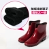 Thời trang mới ngắn ống đi mưa bốn mùa mang giày đi mưa cho người lớn mang giày chống nước ủng đi mưa bảo vệ giày Rainshoes