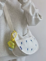 Универсальная вместительная и большая японская брендовая ретро сумка через плечо, шоппер, в цветочек, с вышивкой