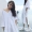 Váy ngủ nữ mùa hè cotton Hàn Quốc Bộ đồ ngủ nữ mùa hè áo thun cổ chữ V gợi cảm có thể mặc ngoài mùa thu trắng váy ngủ big size