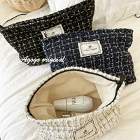 Косметичка, сумка для хранения с молнией, вместительная и большая портативная маленькая сумка клатч, шоппер, в стиле Шанель