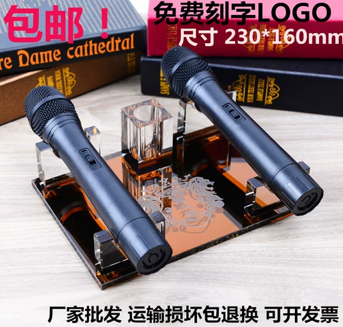 Кристаллическая микрофон рама KTV Ночная огня Firewire Wind Wind Wind Crisher Crimeclals Crystal Seat Seat Midazole Hotel Suppors