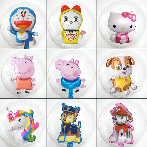 Мультяшный двухэтажный воздушный шар с подсветкой, популярно в интернете, 100 шт