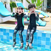 Áo chống nắng cho trẻ em Hàn Quốc áo tắm dài tay chia nhỏ cô gái lớn trai sứa quần áo chống nắng lặn ống thở - Bộ đồ bơi của Kid do boi cho be