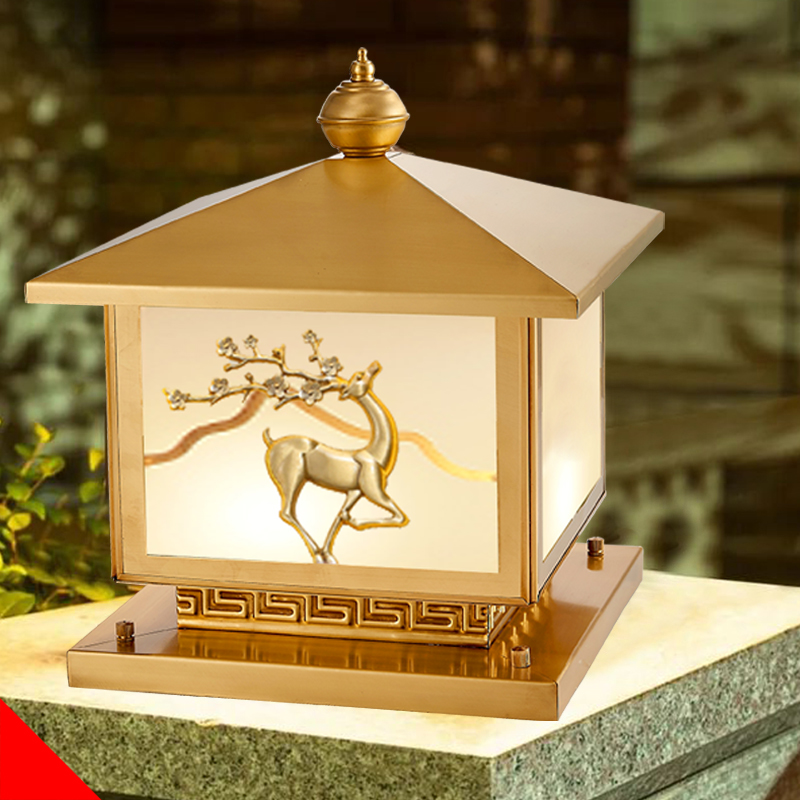 2022 năng lượng mặt trời mới đèn trụ tường biệt thự đèn sân vườn ngoài trời full đồng cổng trụ đèn trên trụ đèn trụ cổng năng lượng đèn năng lượng trụ cổng