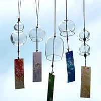 Японская стиль стеклянная костяная костяная вишня прозрачная живописная пятно древнее стиль и кулон ветря