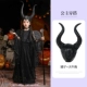 tranh halloween đơn giản Halloween Trẻ Em Trang Phục Cosplay Maleficent Phù Thủy Mẫu Giáo Trình Diễn Trang Phục Cô Gái Phù Thủy Đầm tranh halloween