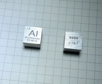 Алюминиевый алюминиевый алюминий 4N металлический алюминиевый циклокариум 10 мм в среднем 2,7 г Al 99,99 алюминиевых кубиков