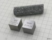 Высоко -гибельный вольфрамовый металлический металл вольфрамовый кубик циклический фенотип куб 10 мм высокой плотности W99,95