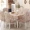 Tinh khiết Luxury nhà ăn uống ghế đệm bìa đặt trải bàn phù hợp với hiện đại nhỏ gọn bàn ăn ghế vải che mui xe - Khăn trải bàn