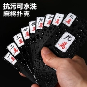 Không thấm nước Solitaire Mahjong Poker Card Scrub Làm dày nhựa Du lịch Di động Còng tay Hộ gia đình Mini Giấy Mahjong - Các lớp học Mạt chược / Cờ vua / giáo dục