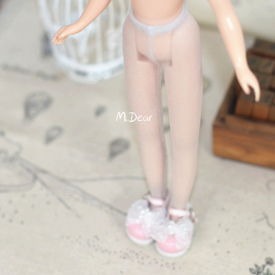 taobao agent Momoko/Blythe/Jerryberry/Azone Was to use transparent mesh anti -dyed leggings