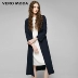 Vero Moda ve áo tie với hai tay áo trong áo gió áo khoác | 317121522 áo khoác dài nữ Trench Coat