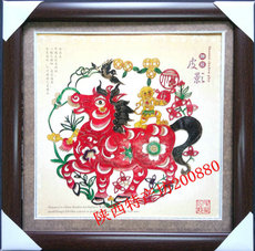 Театр теней 圆形皮影 马上有猴 民间工艺品 新房装饰品