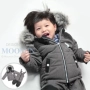 Moomin Muming quần áo trẻ em bé áo khoác trẻ em phù hợp với cậu bé mùa đông dày ngoài trời trượt tuyết mặc quần cotton windproof quan ao tre em cao cap