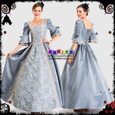 taobao agent Retro lace clothing, long skirt, halloween