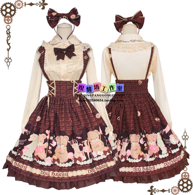 taobao agent Acrylic cute demi-season dress for princess, Lolita style, high waist