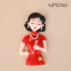 Красный Cheongsam-Mother Soft Cottage 5