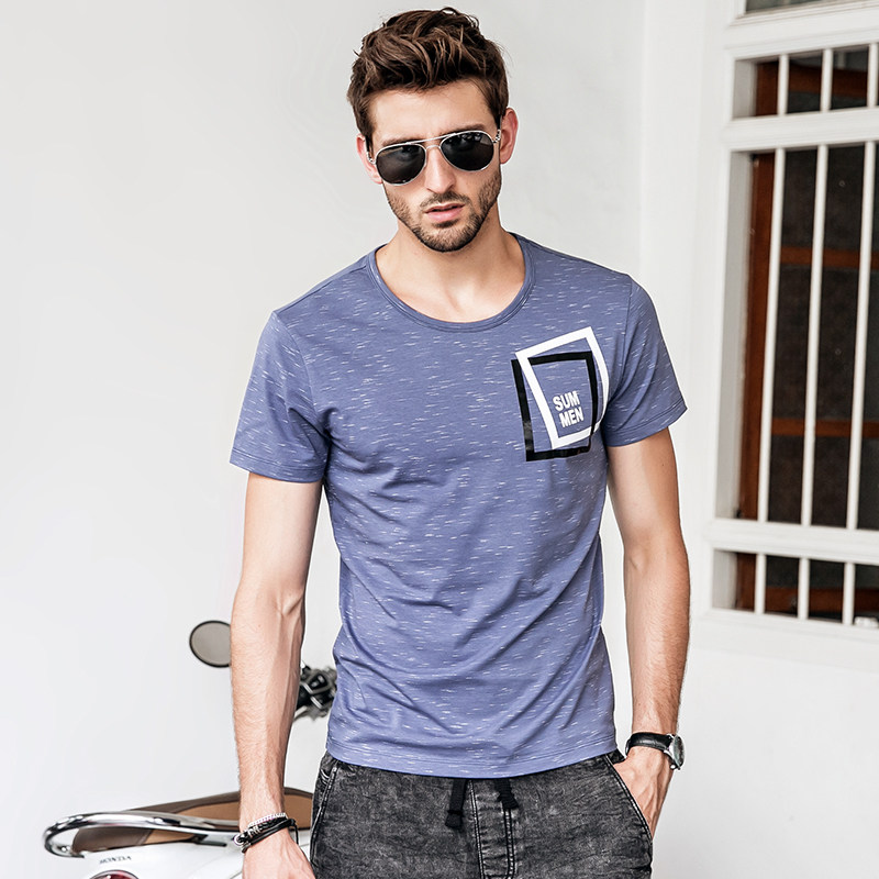 夏季短袖t恤男士圆领半袖体恤学生打底衫上衣服夏天男装t1008-p25