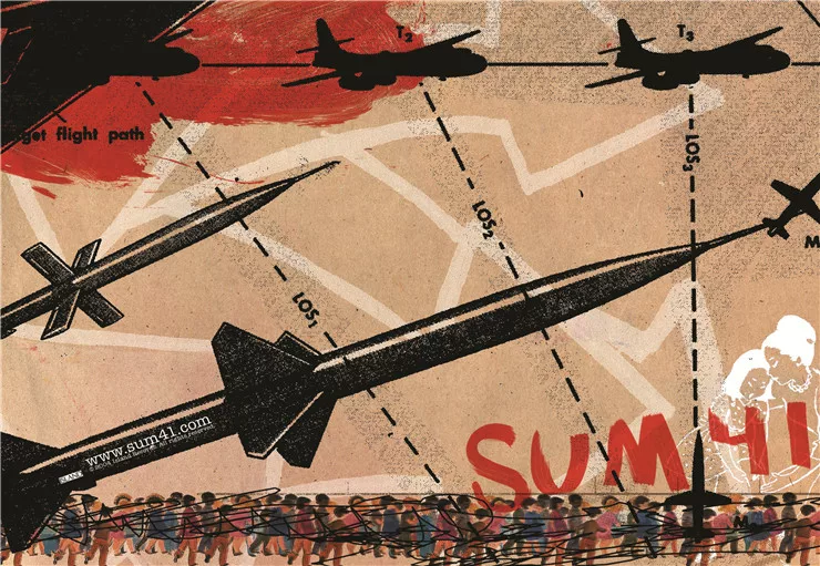 Фоторамка с изображением My Chemical Romance/SUM 41/Simple Plan/Blink-182 в стиле рок постер рисунок