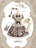 Комплект, оригинальное платье, Lolita OP, 2023, стиль Лолита