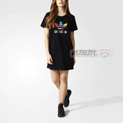 Adidas clover người phụ nữ váy thể thao áo thun giản dị B36928 - Trang phục thể thao