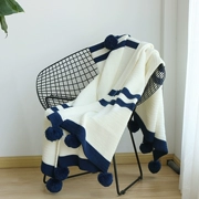 Nordic sofa giải trí chăn mền đơn chăn đơn giản phá vỡ văn phòng ăn trưa đan tua chăn mền Sphere - Ném / Chăn