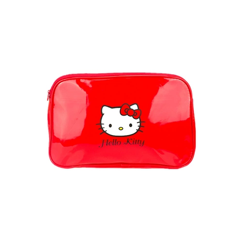 Hello Kitty, hello kitty, милая красная водонепроницаемая большая косметичка, вместительная и большая сумка-органайзер, принт