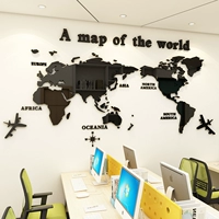 Акриловая трехмерная карта на стену, настенная наклейка для офиса для гостиной, диван, украшение, в 3d формате