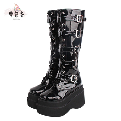 taobao agent Classic high boots, Lolita style, punk style