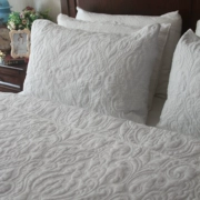 thêu châu Âu bông lụa dệt Taxuexunmei giường đôi bông ba mảnh bông khăn trải giường bao gồm vận chuyển - Trải giường