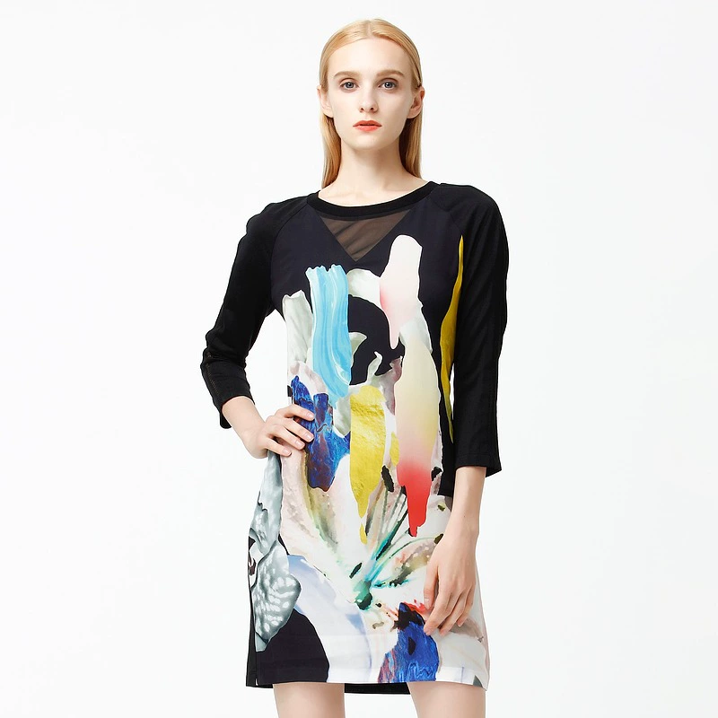 PORTS Ports Women Fall 2020 Sản phẩm mới Váy dệt kim in LW9N066ZCK001 - Sản phẩm HOT