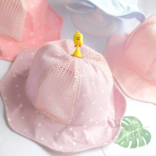 Женская детская шляпа лето милая супер милая девочка, маленькие дети рыбаки шляпа с сетью холодная шляпа затенение детской бассейн шляпа