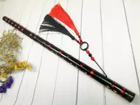 Музыкальный инструмент немного горькой бамбуковой флейты вокруг призрачной флейты Древняя стиль Черная флейта без зависти Чен Цин Профессиональная горизонтальная флейта