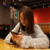 В Seoul Sweater Женский свободный и универсальный лень