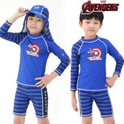 Mẫu mùa hè Hàn Quốc nhập khẩu chính hãng cho bé trai bộ đồ bơi nam chống sắt - Bộ đồ bơi hai mảnh