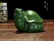 [茗 nồi gốm] Yixing Zisha nồi tinh khiết làm bằng tay trà gia đình thiết lập điêu khắc trà pet quặng gốc bùn xanh rồng rùa