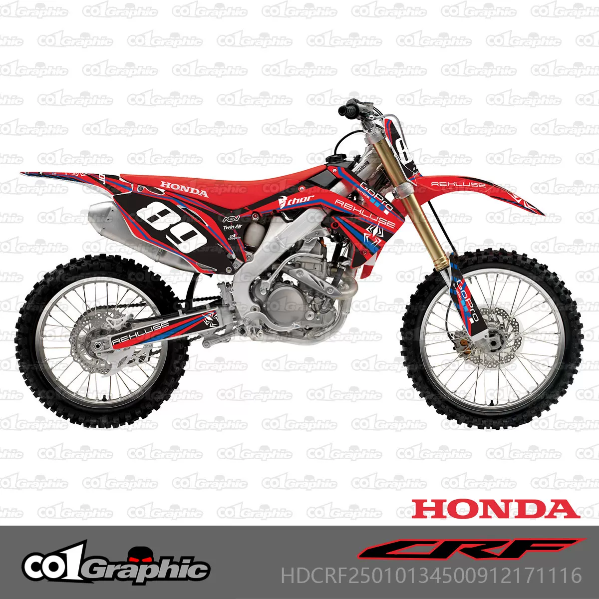 171206 Applicable Honda CRF250R10-13 450R09-12 off-road motorcycle sticker flower stickers