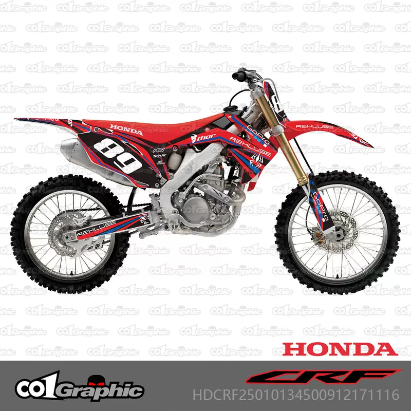 171206 Applicable Honda CRF250R10-13 450R09-12 off-road motorcycle sticker flower stickers