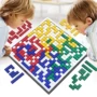 Đấu sĩ cờ vua 2-4 người vuông trò chơi trẻ em cờ vua cha mẹ và con đồ chơi tương tác câu đố máy tính để bàn Tetris đồ chơi thông minh cho bé 1 tuổi