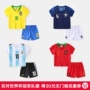 World Cup Bóng Đá Phù Hợp Với Bé Trai Jersey Bé Bé Argentine Balls Thể Thao Trẻ Em Mặc Trẻ Em của Mùa Hè Mặc quần lót bé trai