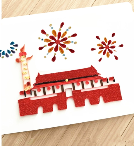 Красная китайская карта, оригами для школьников, «сделай сам», семейный стиль, студенческая работа
