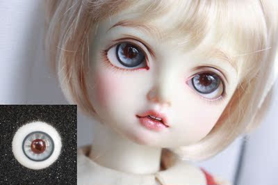 taobao agent [YH] BJD SD boutique glass eye bead/H11 mist gray 14mm16mm18mm with small iris