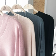 2018 mùa thu mới trùm đầu V-Cổ áo len của phụ nữ quần áo dài tay lỏng Hàn Quốc mùa xuân và mùa thu áo len