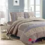 Hàn Quốc cao cấp bông rửa tone nâu bướm Patchwork Quilt bị quy định bởi giường ba mảnh che một gia đình bốn - Trải giường bộ drap giường 1m6