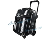 CHÚNG TÔI ELITE Elite 1680 Xe Đẩy Tiêu Chuẩn Đúp Túi Bóng Đôi Túi Bóng Bowling Bag ~ Bạc Đen