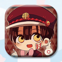 Aland Bind juvenile flower Zijun comic Section B square badge Badge periphery Baji