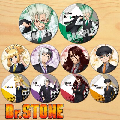 taobao agent Dr.STONE Stone Era Personality Peripheral COS Stone God Secondary Animation Spot Baji Pendant Badge Badge C