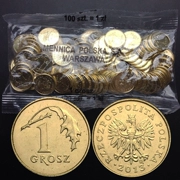 Ba lan 1 Grosci đồng xu 100 toàn bộ gói tiền xu nước ngoài đồng tiền Châu Âu tiền xu kỷ niệm